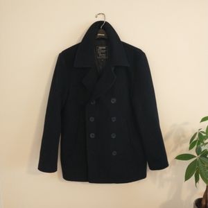Navy Wool Pea Coat